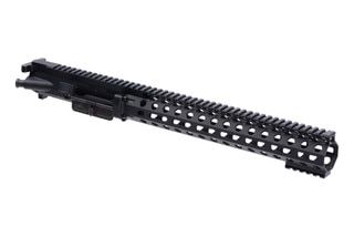 AR-15 upper and handguard, black.
